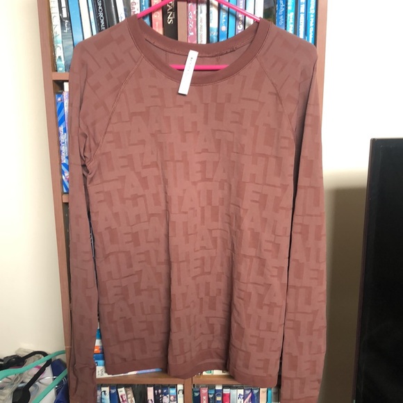 Athleta Tops - Athleta Momentum Monogram L/S Top Size Large